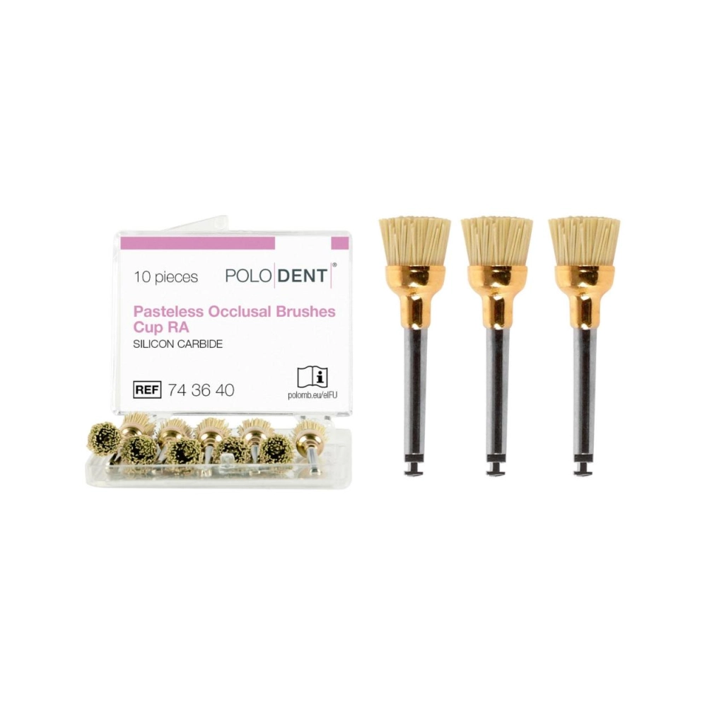 PoloDent Pasteles Occlusal Brushes Cup CA 10 pcs