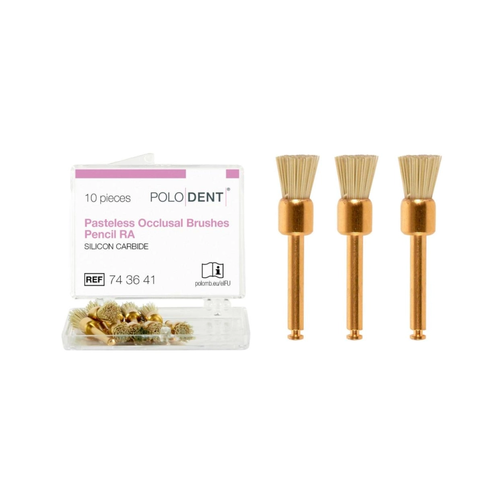 PoloDent Pasteless Occlusal brushes pencel CA 10 pcs