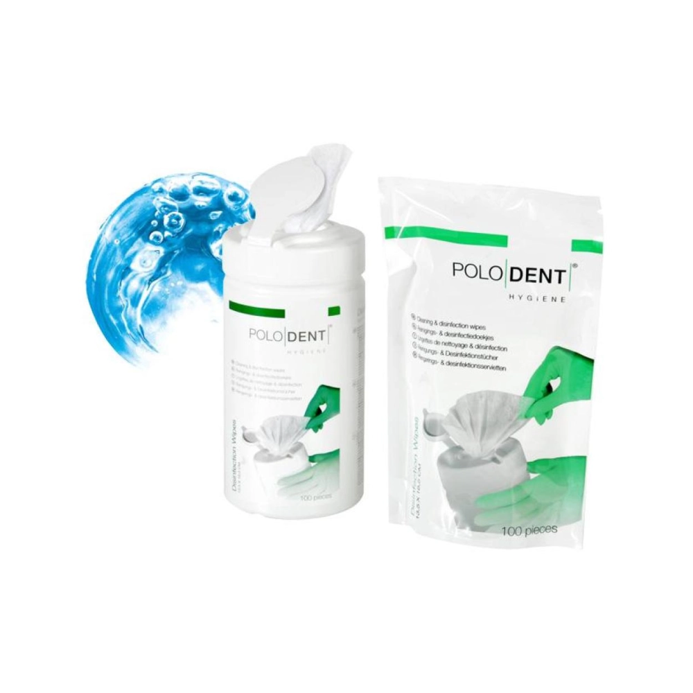 PoloDent Lingettes désinfectantes 18,5x13,5 cm Neutre 12+1 boîte