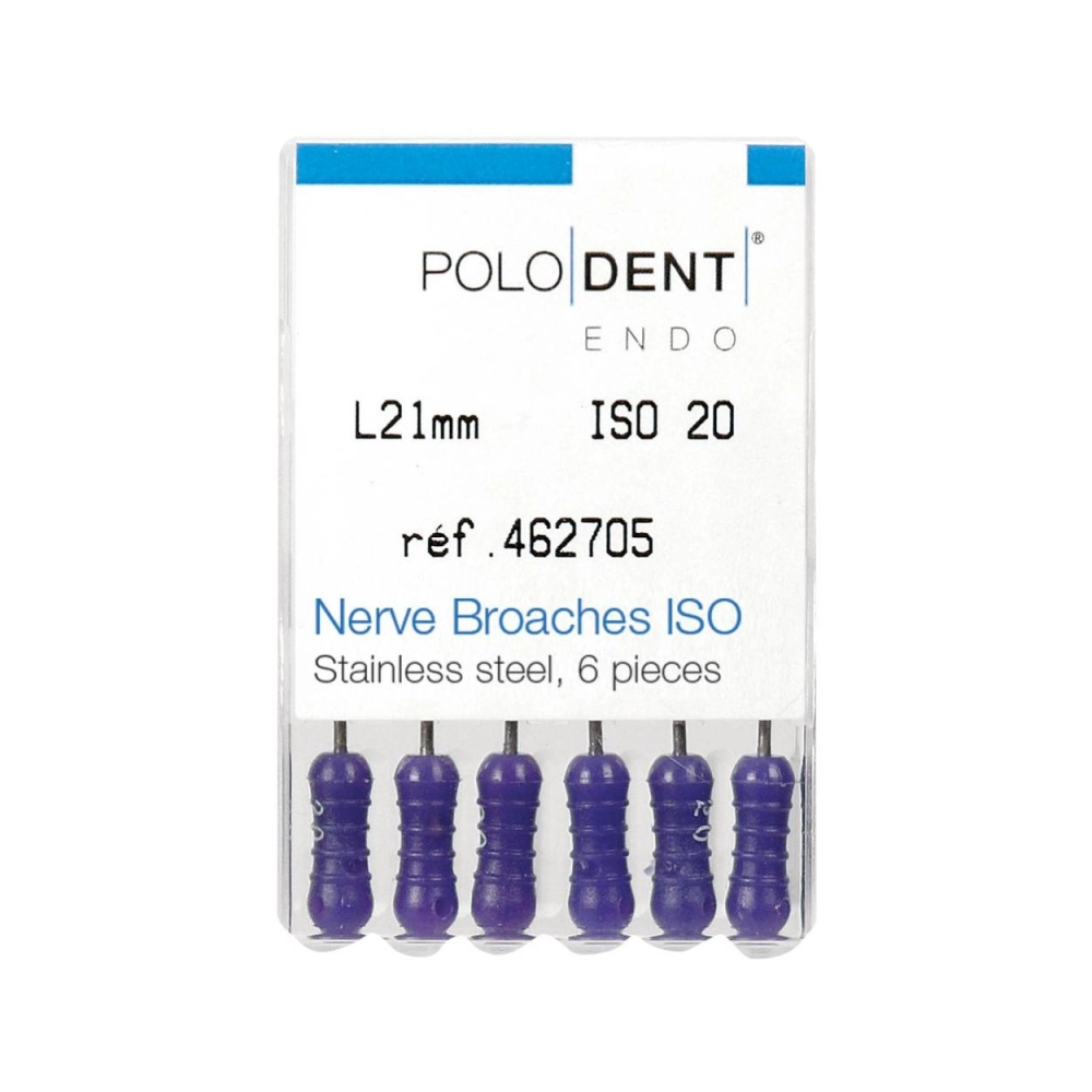 PoloDent Tire-nerfs 21 mm ISO no.20 10 pcs
