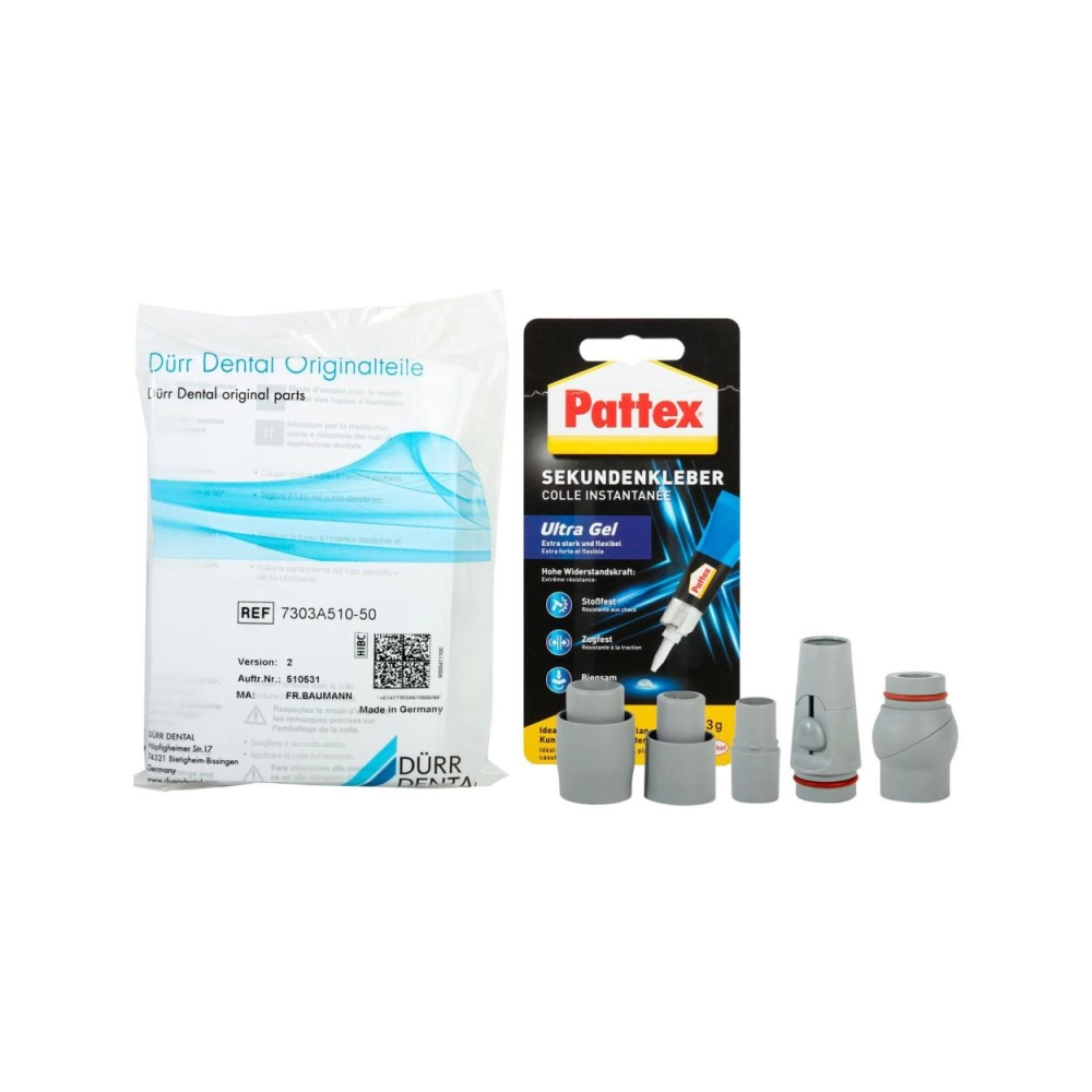 Dürr Dental Pièce à main d'aspiration grande, gris 7303A510-50 l'unité