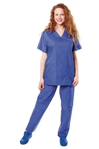 Tunique médicale mixte bleue pour bloc opératoire Tivio