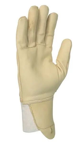 Gants en cuir de chèvre avec poignet élastique hydrofuge