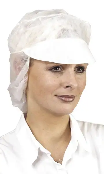 Casquette résille agroalimentaire avec visière