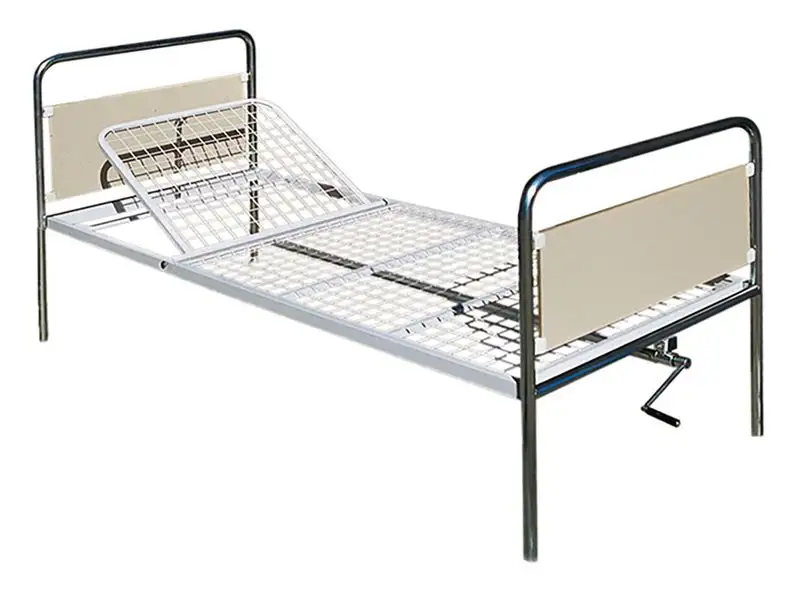 Lit de soins avec relève-buste manuel