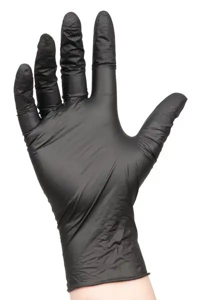 Gants nitrile noirs non poudrés