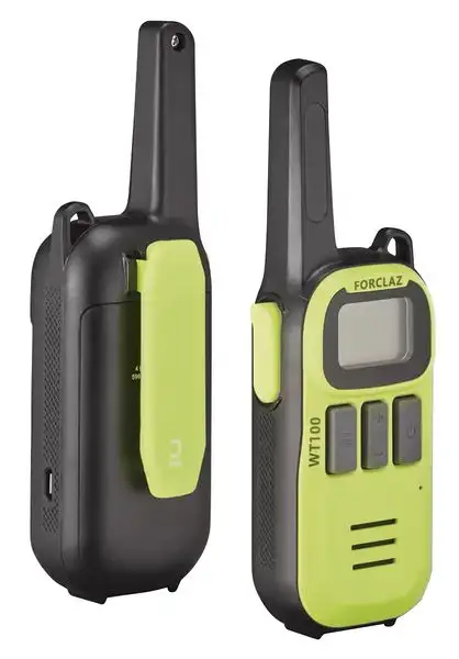 Paire de talkies-walkies rechargeables par USB