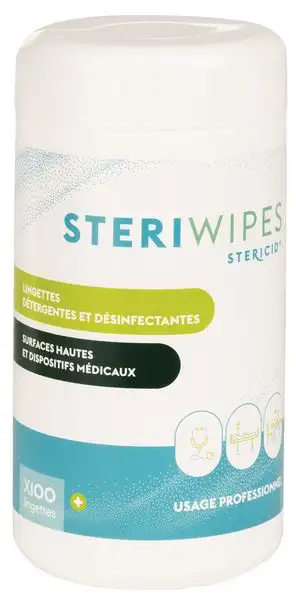 Lingettes nettoyantes et désinfectantes pour surfaces et dispositifs médicaux