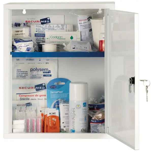 Armoire à pharmacie Fédération Football 1 porte - garnie