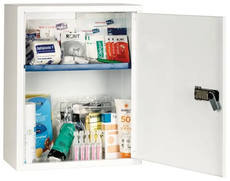 Armoire à pharmacie Fédération Arts Martiaux 1 porte - garnie