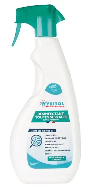 Spray nettoyant désinfectant Wyritol 750 ml