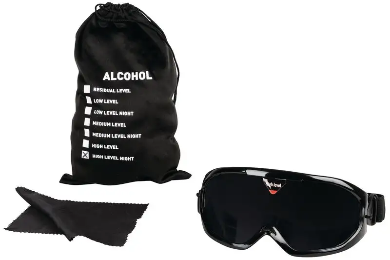 Lunettes de simulation alcool vision de nuit