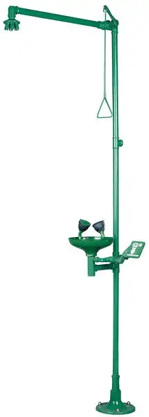 Combiné douche et lave-yeux de sécurité