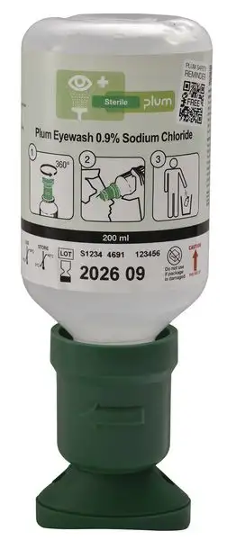 Lave-œil Plum NaCl - Corps étrangers