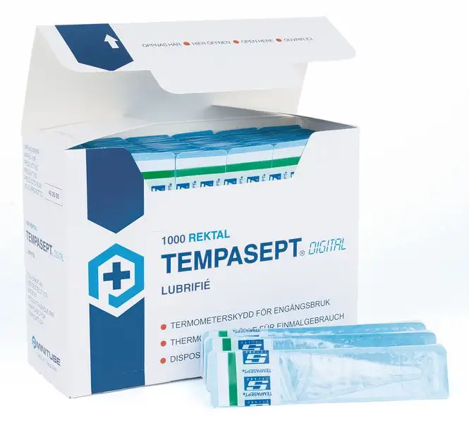 Etuis couvre-thermomètre lubrifiés jetables pour thermomètre digital