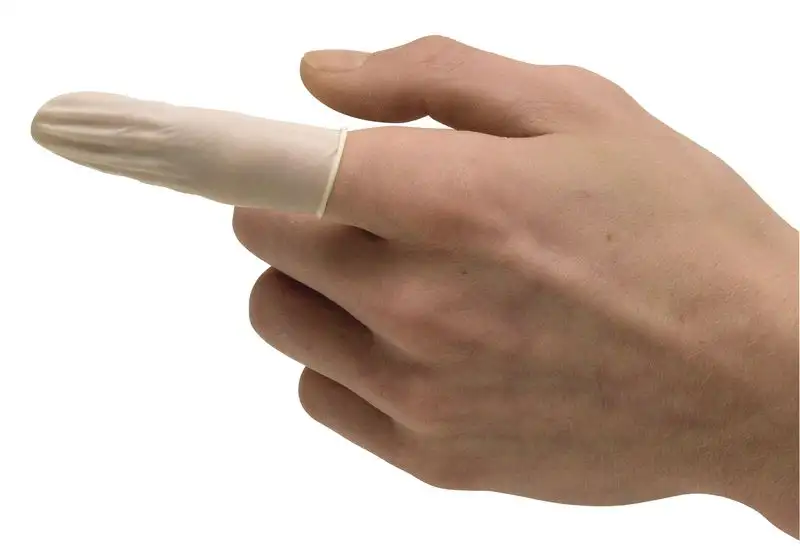 Doigtier de protection en latex roulé