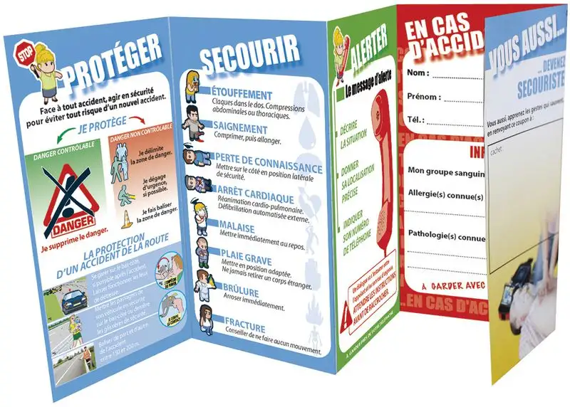 Dépliants 1ers secours