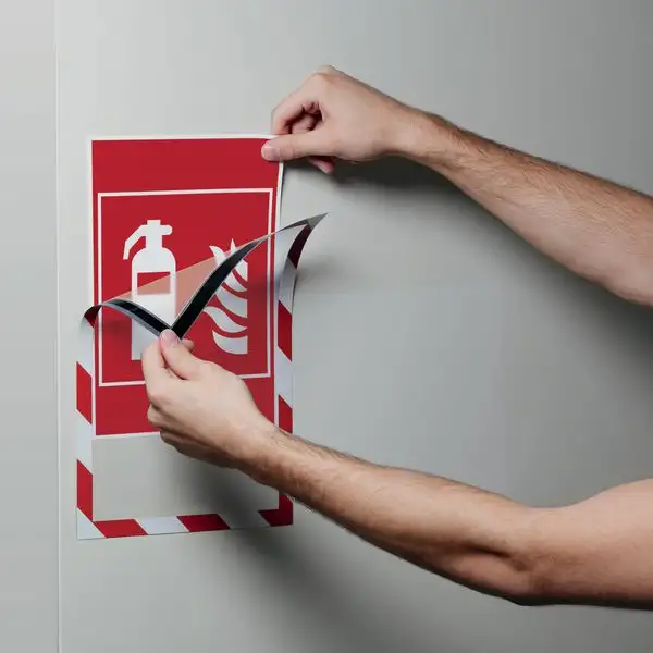 Cadre d'affichage bicolore magnétique