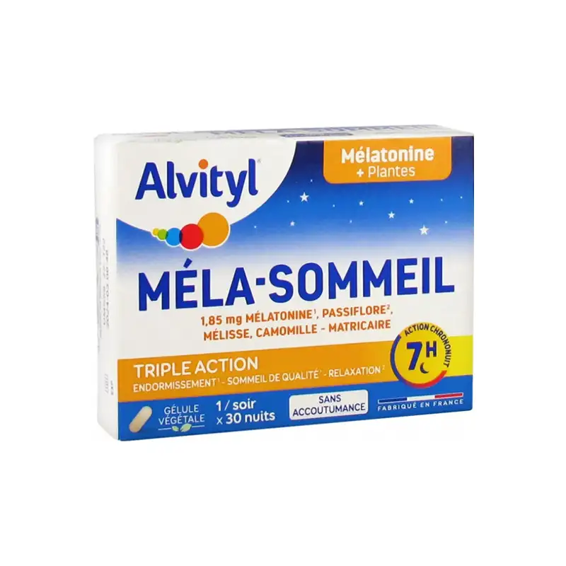 Alvityl Méla-Sommeil triple action 30 gélules