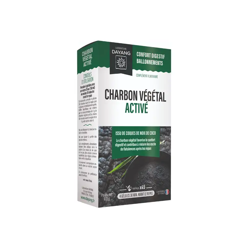 Dayang Charbon végétal activé 45 gélules