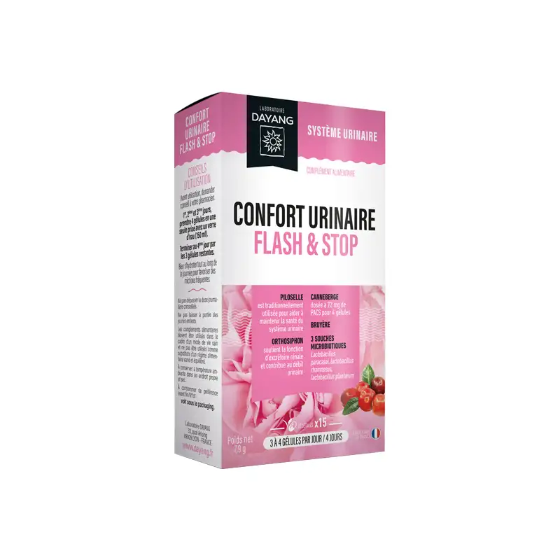 Dayang Confort urinaire flash & stop 15 gélules