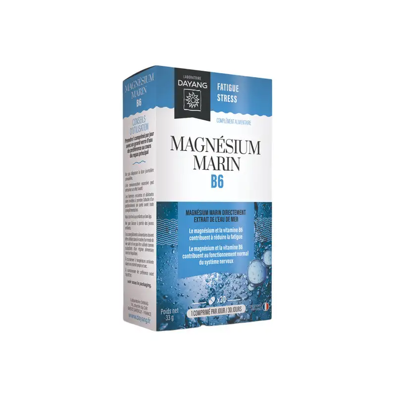 Dayang Magnésium marin 300mg B6 30 comprimés