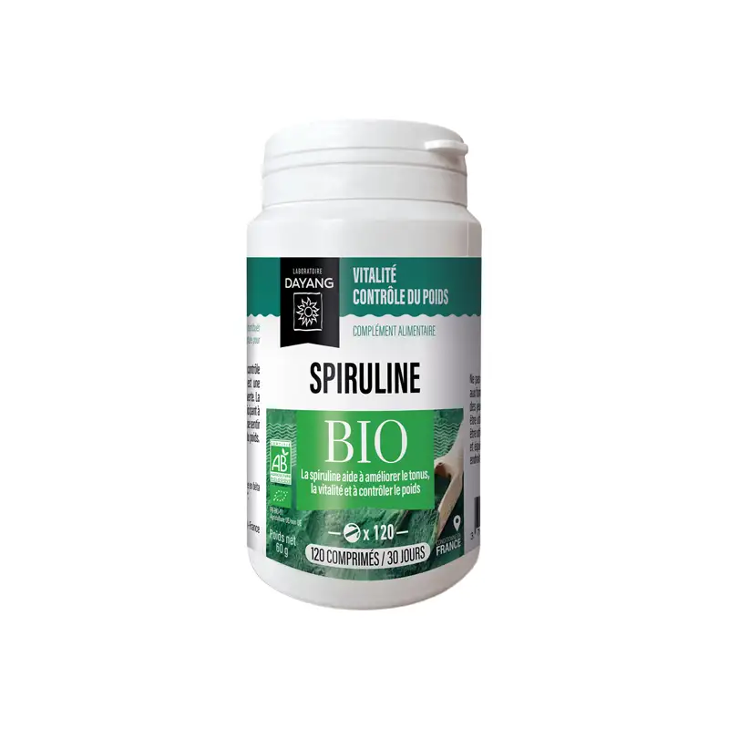 Dayang Spiruline bio 120 comprimés