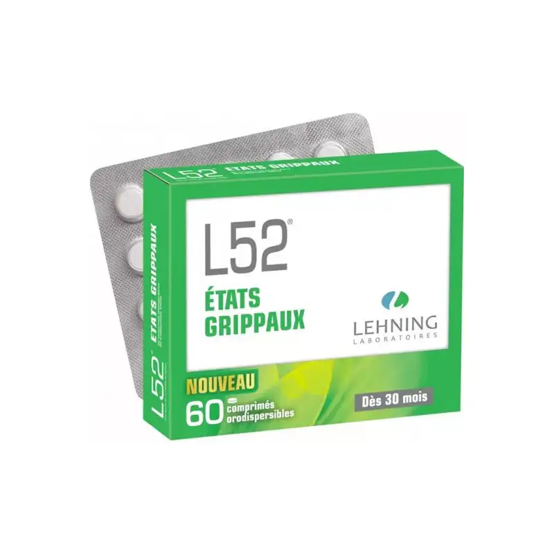 Lehning L52 État grippaux 60 comprimés orodispersibles