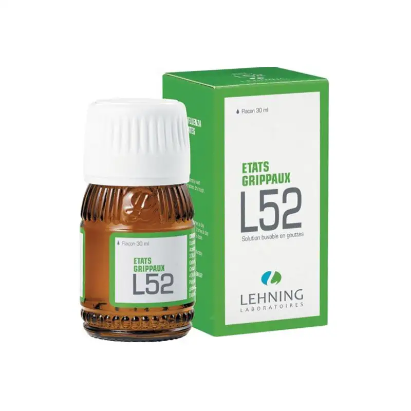Lehning L52 État grippaux solution buvable en gouttes 30ml
