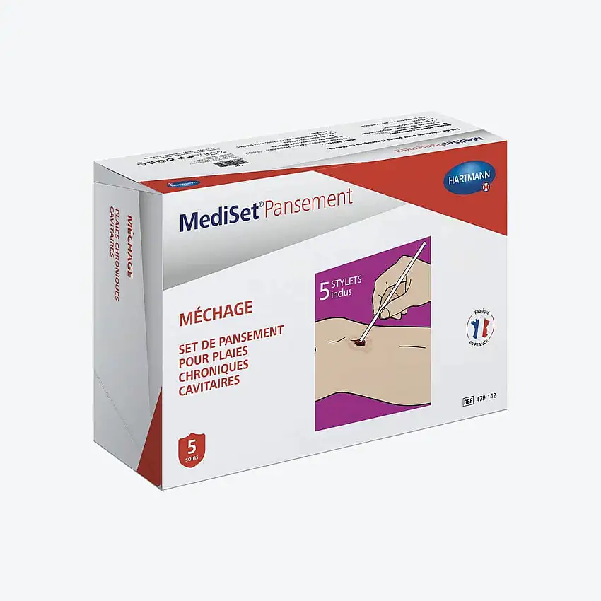 Mediset - Set de soins - Pansement méchage - Plaies chroniques cavitaires - Hartmann