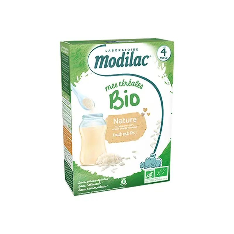 Modilac Mes Céréales bio nature dès 4 mois 250gr