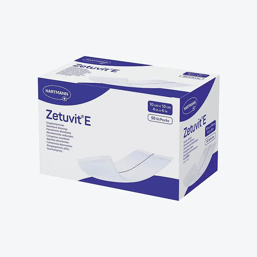 Pansement Zetuvit - Non stérile - 10 x 10 cm - Par 50 - Hartmann