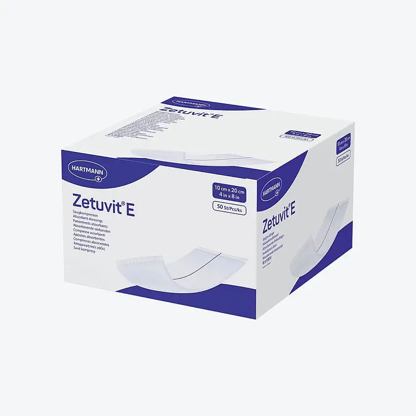 Pansement Zetuvit - Non stérile - 10 x 20 cm - Par 50 - Hartmann