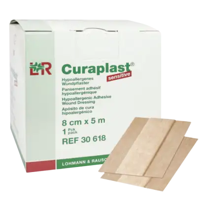 Pansements adhésifs pour injection Curaplast sensitive (1 rouleau)