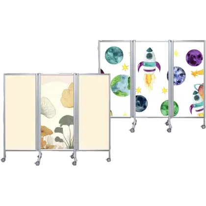 Paravent mobile rigide Butterfly Ropimex RBF - 3 battants - Designs