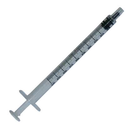 Seringues 3 pièces à tuberculine 1ml sans aiguille (Boite de 100)