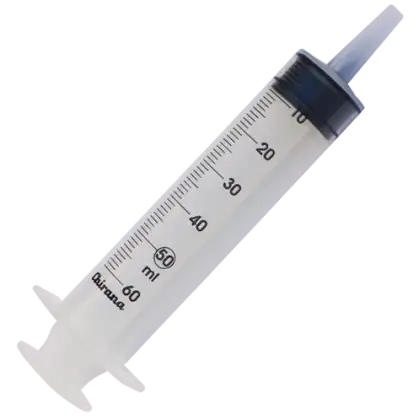 Seringues 3 pièces Chirana sans aiguille, embout cathéter 50 ml (boite de 100)