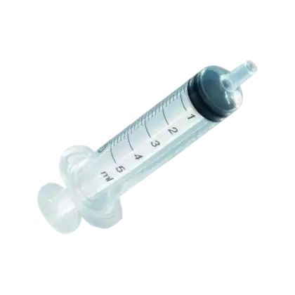 Seringues 3 pièces Térumo Terucristal 5 ml sans aiguille, embout Luer slip centré (boîte de 100)