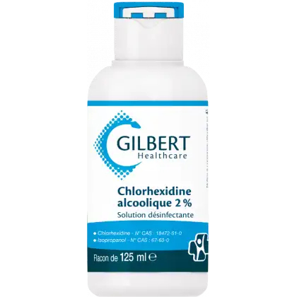 Solution désinfectante Gilbert- Chlorhexidine Alcoolique 2%