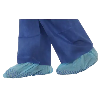 Sur chaussure bleue antidérapante non tissé Medistock (carton de 1000)